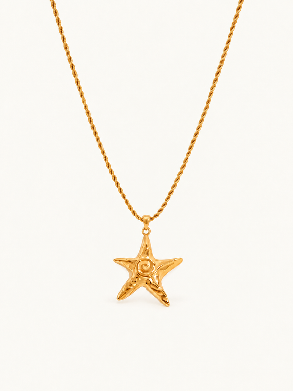 Ghislaine Star Pendant Necklace - Gold clean variation image