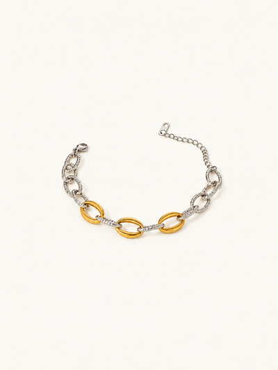 Jolene Two-Tone Chain Bracelet - Oval Link clean variation image