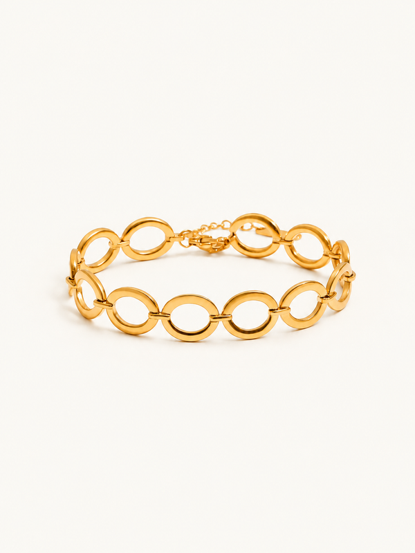 Estelle Chain Bracelet — Oval Link Gold clean variant image