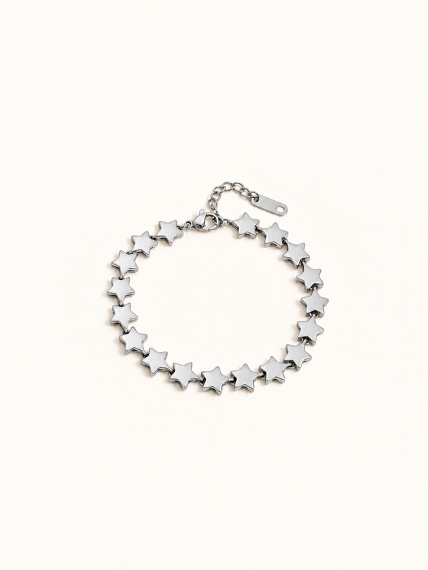 Estelle Chain Bracelet — Star Link Silver clean variant image