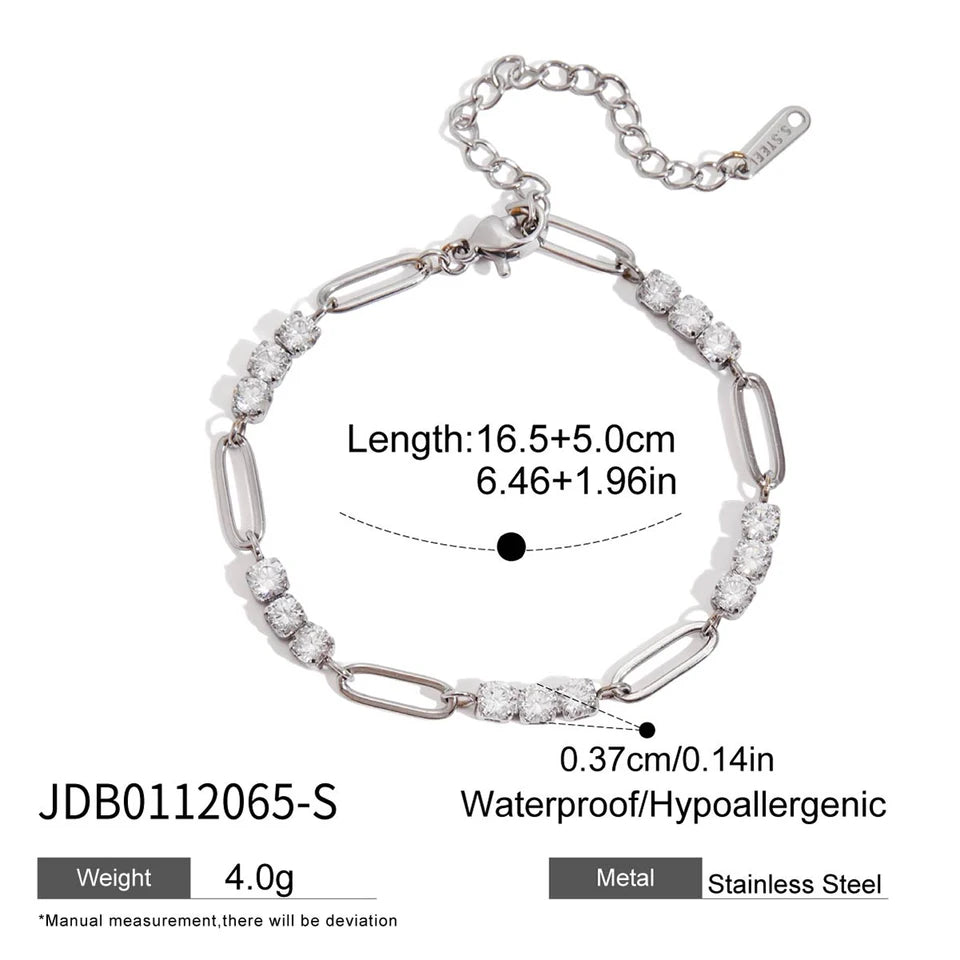 Odile Heart Chain Bracelet
