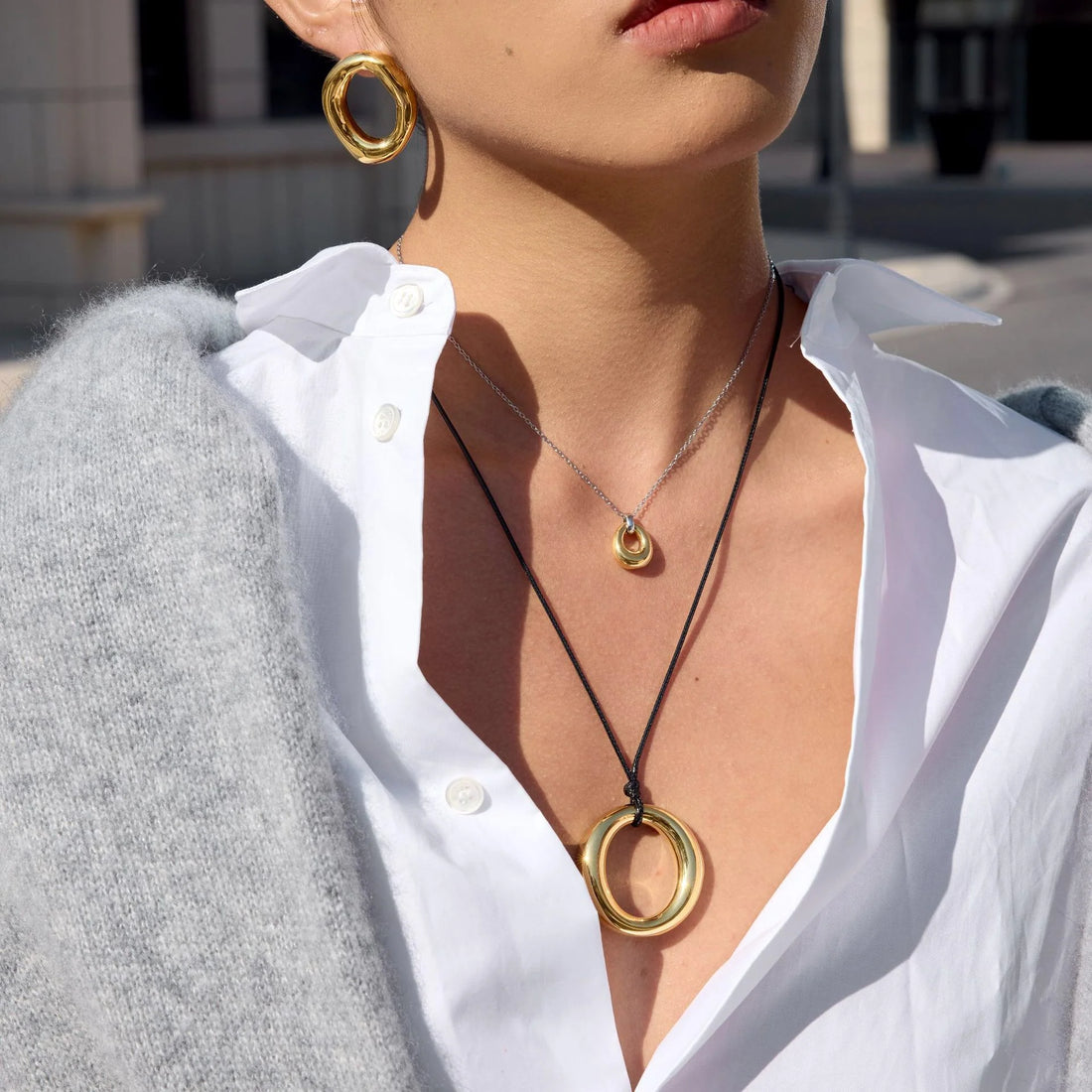Sienna Halo Cord Necklace