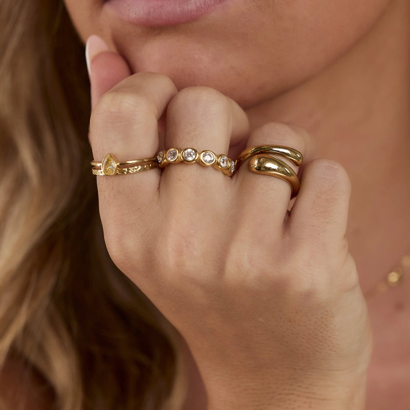 Coeur Crystal Eternity Ring – Round