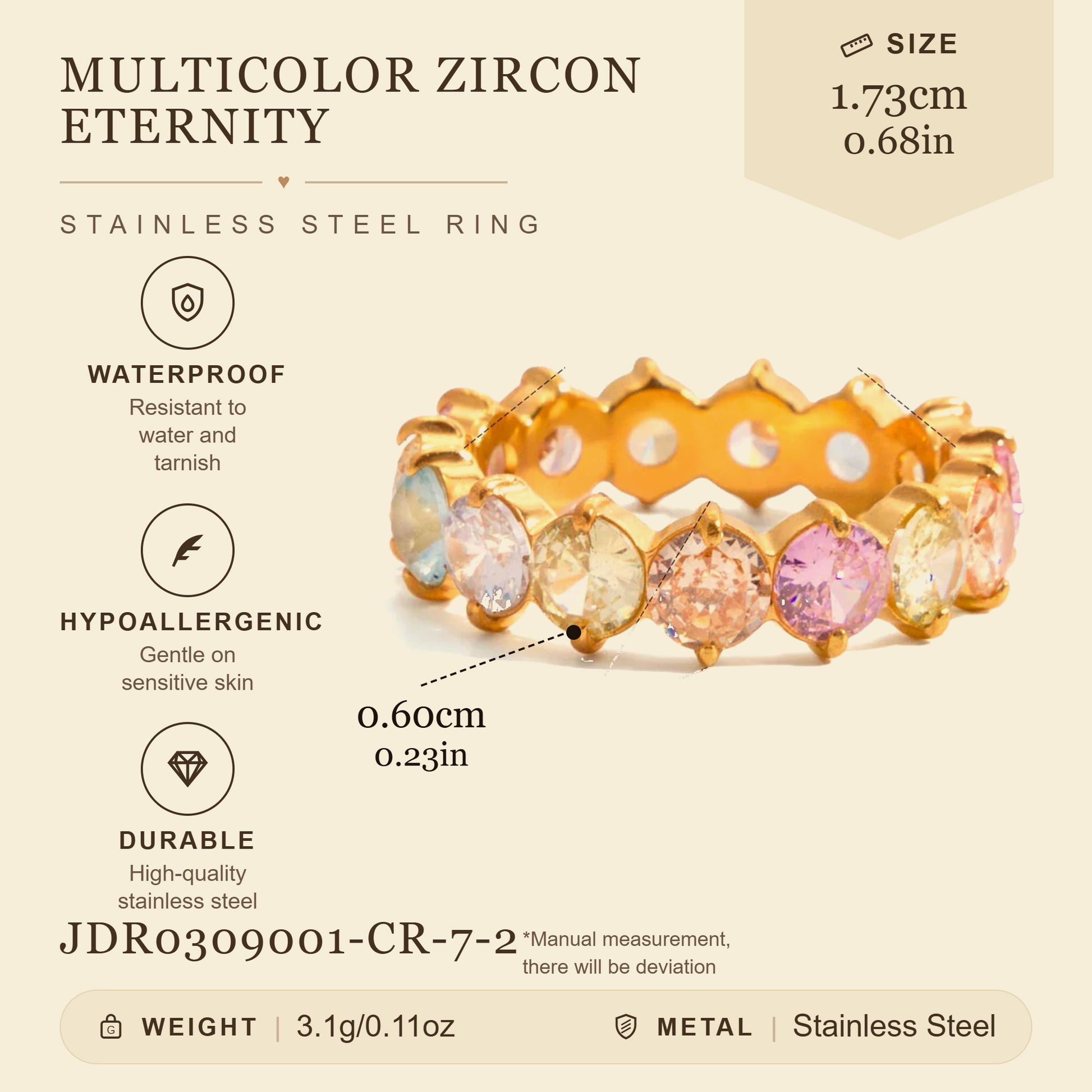 JDR0309001-CR-7-2 specifications