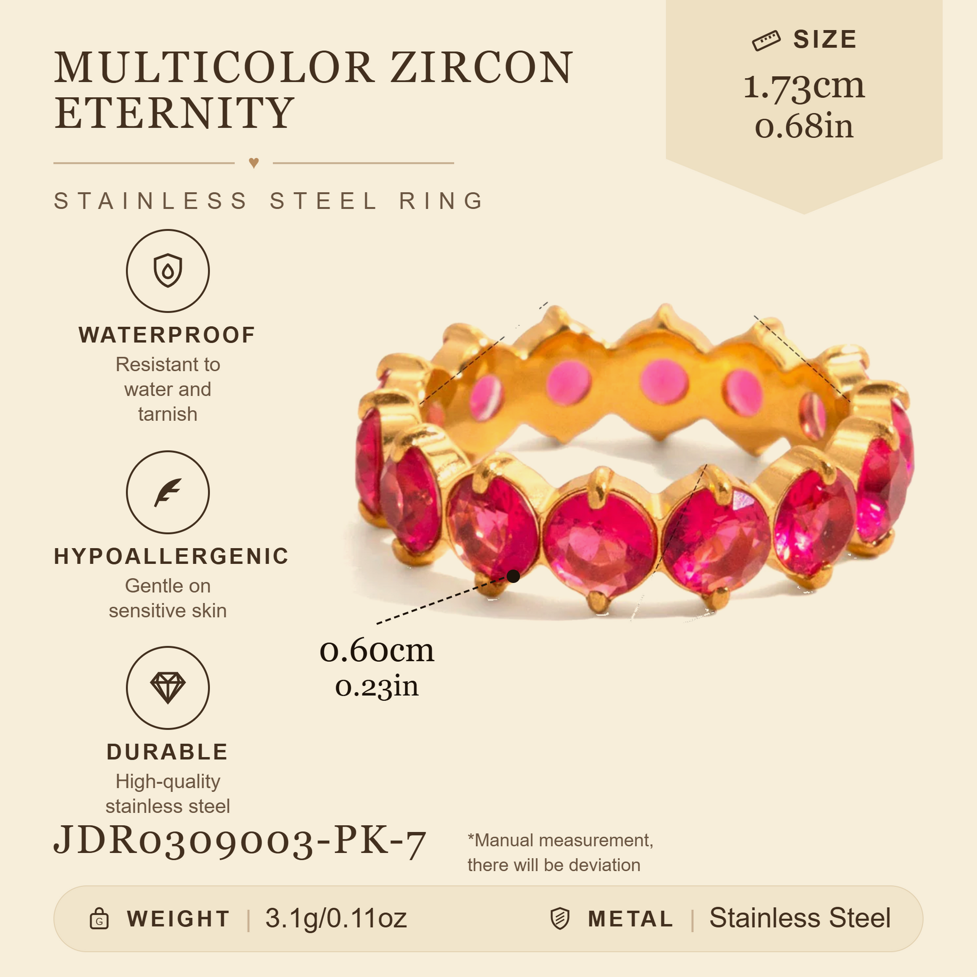 JDR0309003-PK-7 specifications