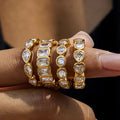 Coeur Crystal Eternity Ring close-up detail – Macaje waterproof ring