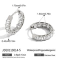 Michele Pave Clip Earrings