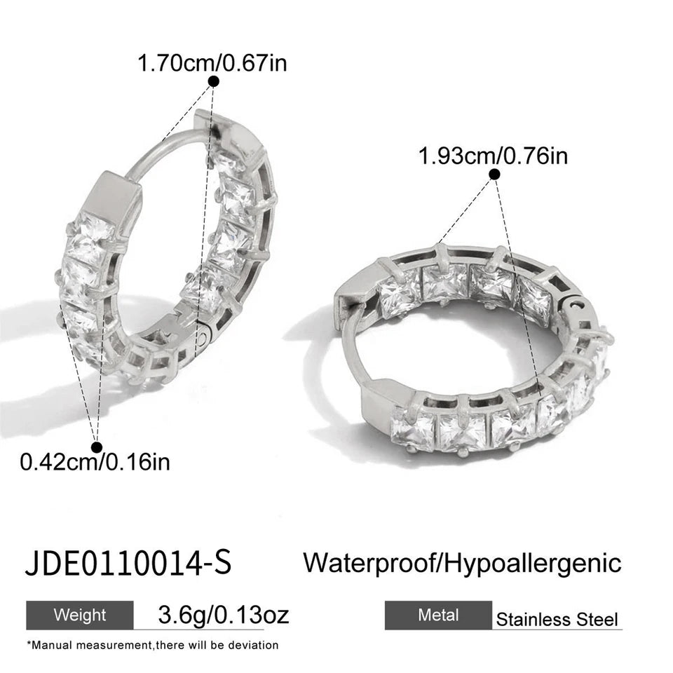 Michele Pave Clip Earrings