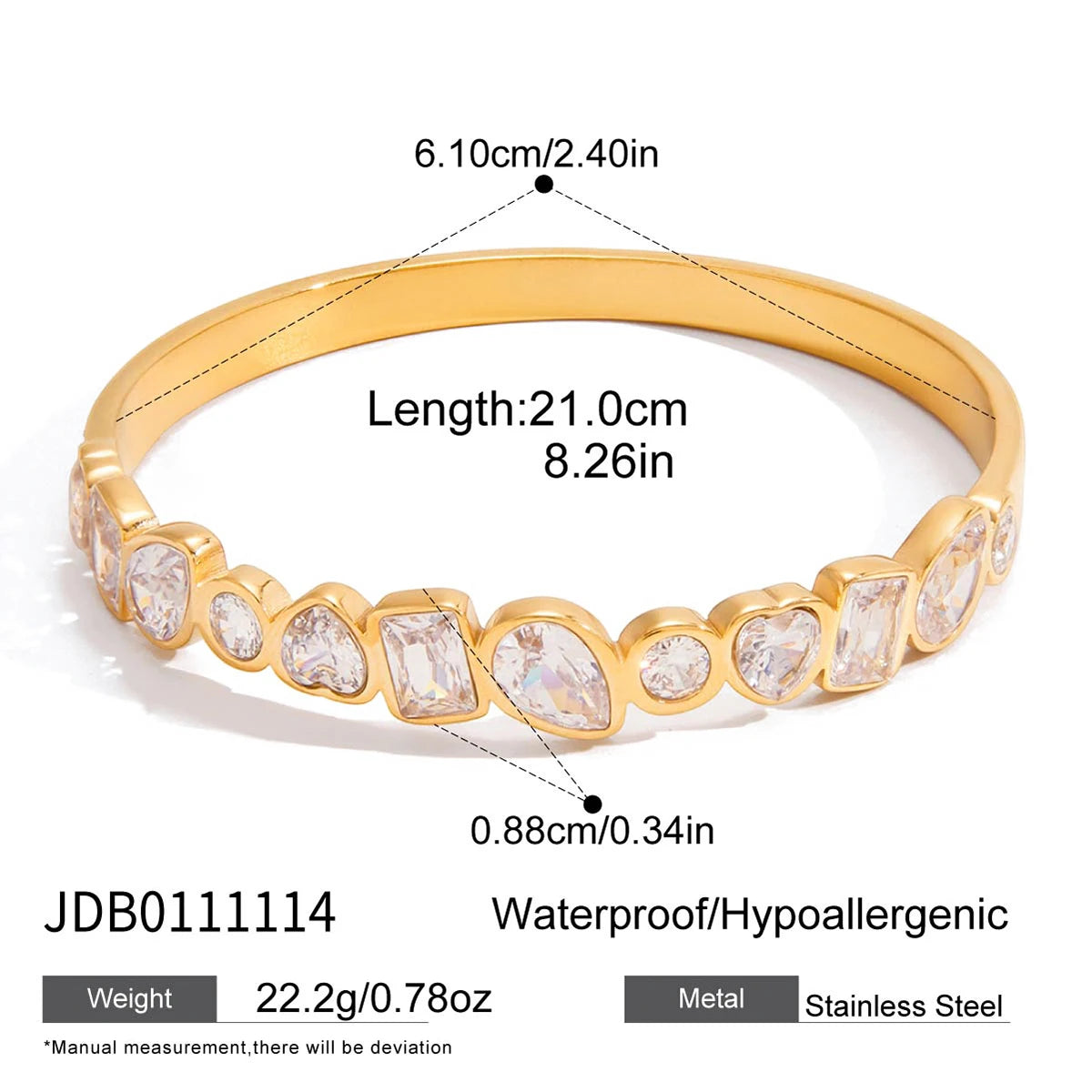 MACAJE Pivoine Bangle Gold
