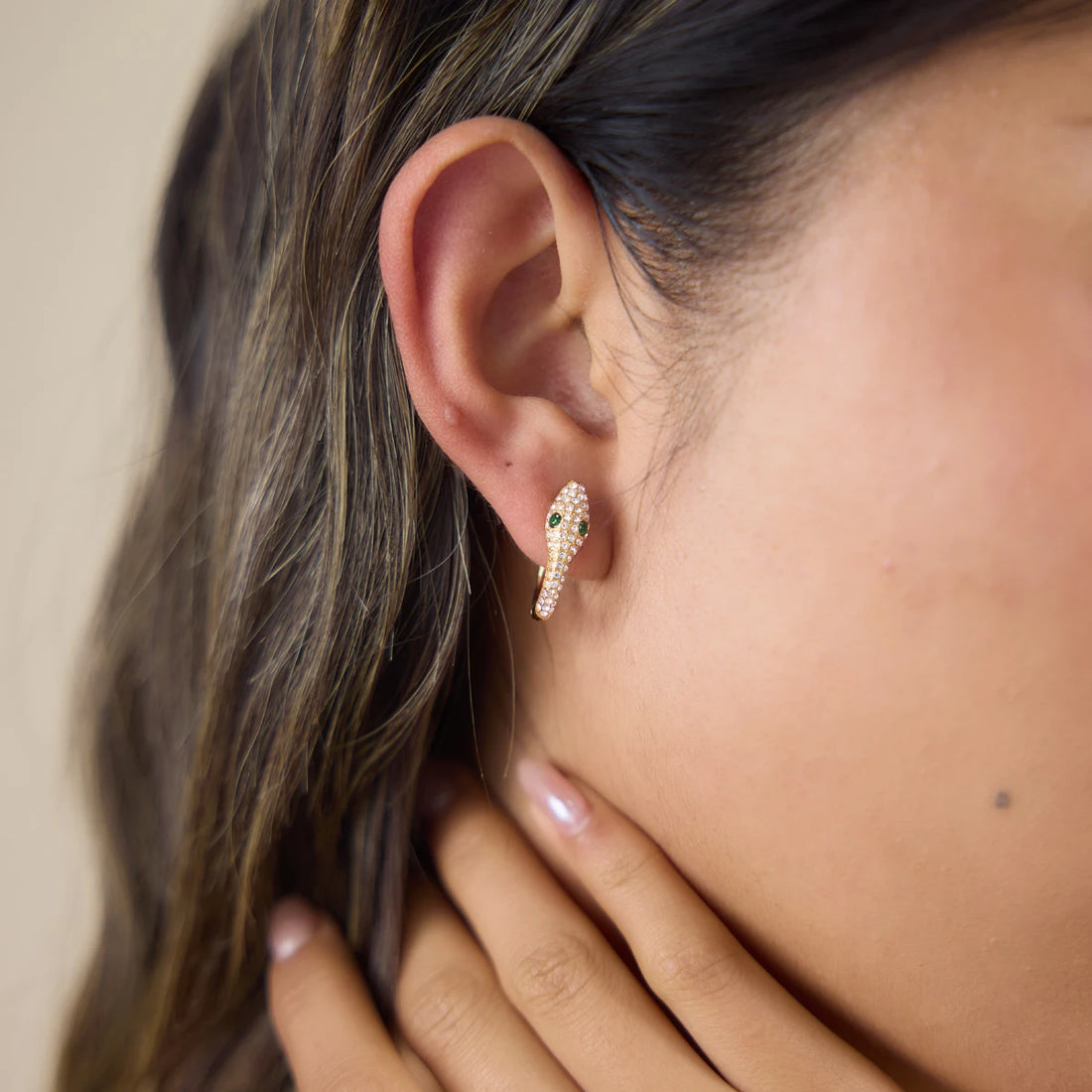 Bernadette Spiral Hoop Earrings