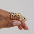 Belle Openwork Zirconia Ring