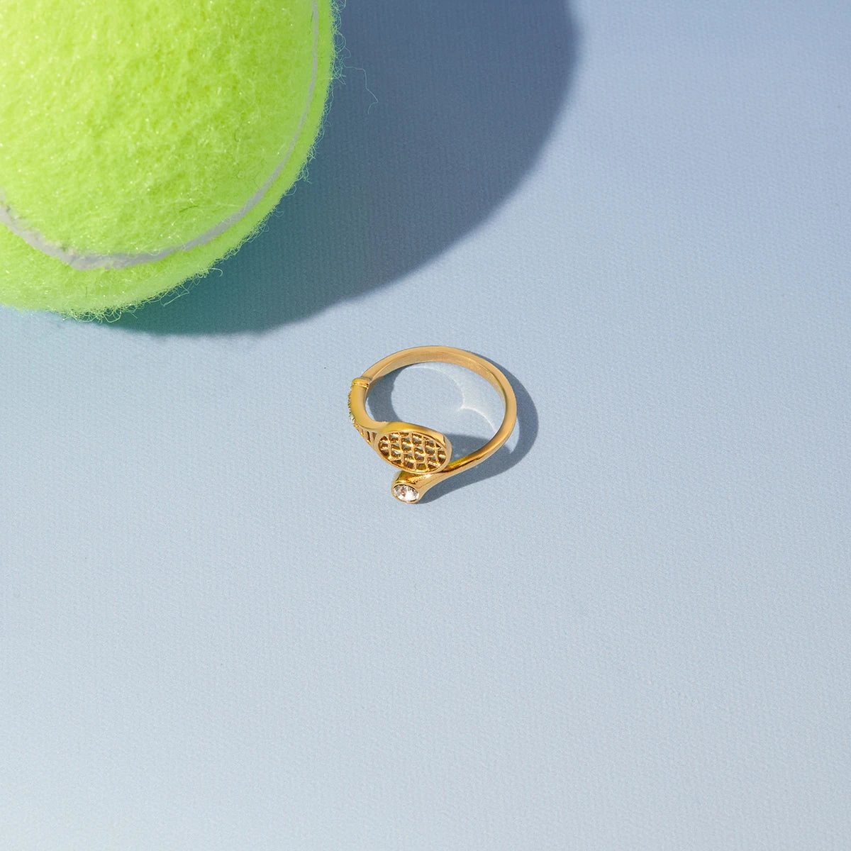 Ace Crystal Racket Ring