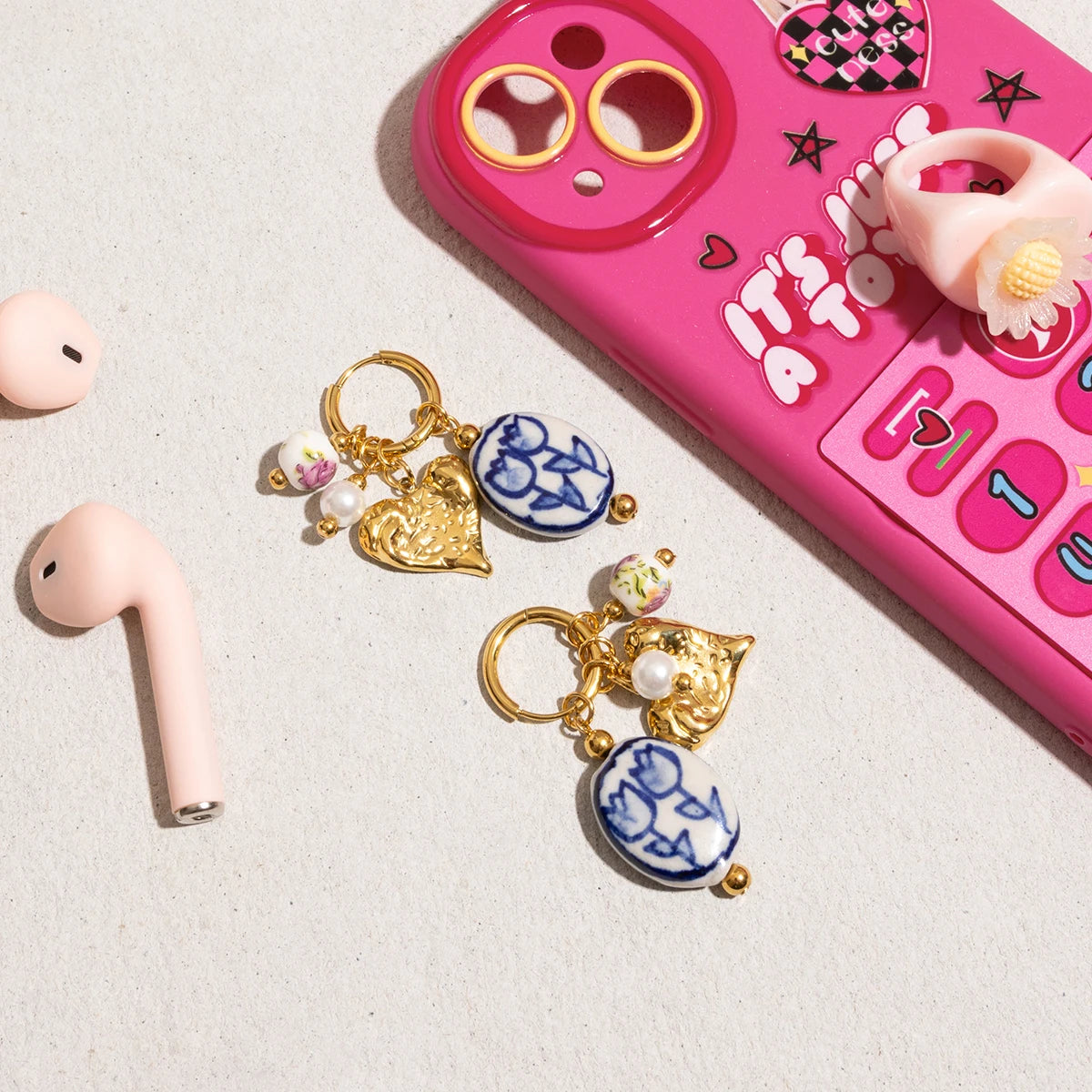 Josephine Heart Earrings