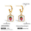 Rose Cherry Earrings - Yellow Gold