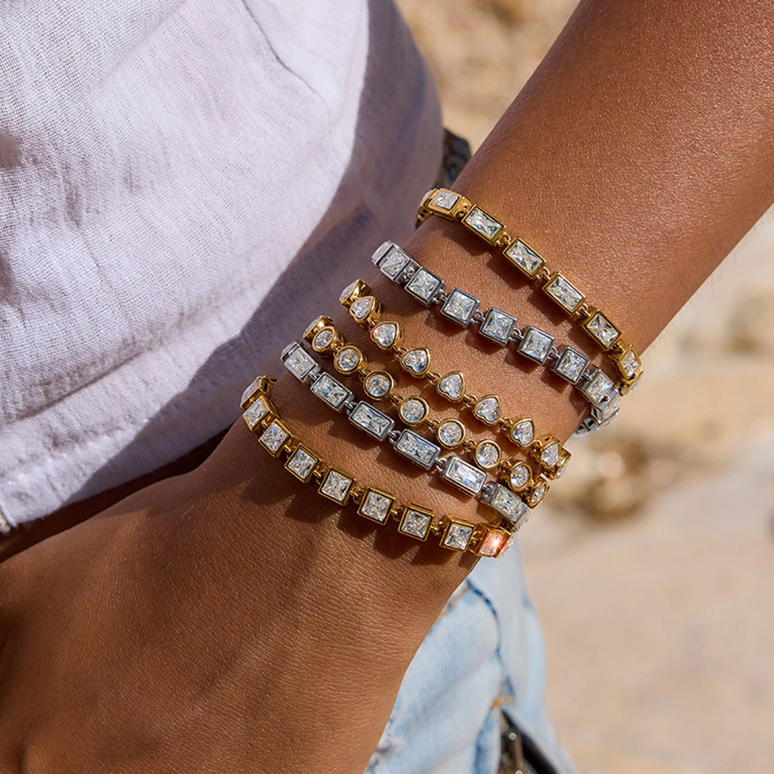 Philippine Crystal Tennis Bracelet