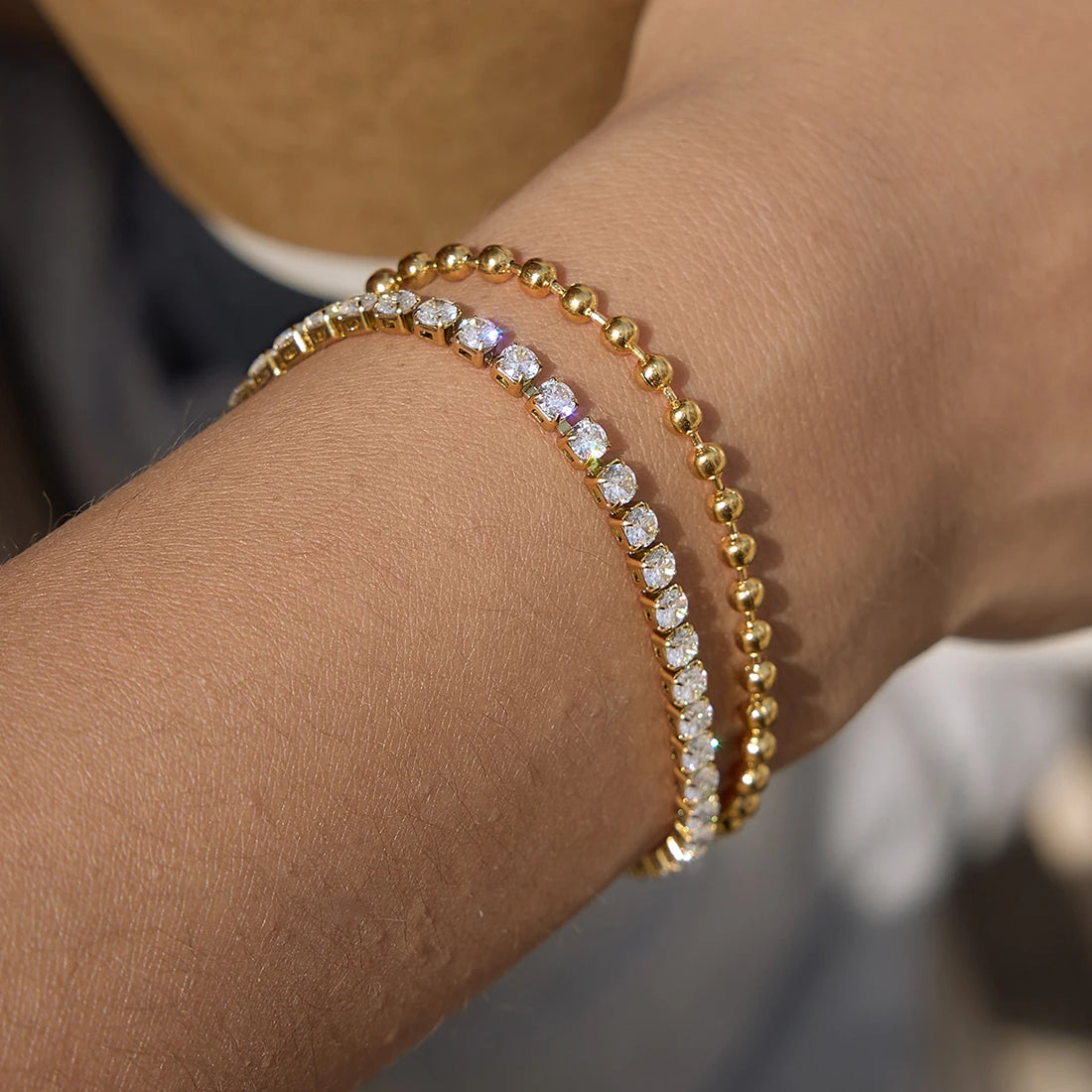 Zelie Crystal Tennis Bracelet – waterproof, tarnish-free bracelet by Macaje