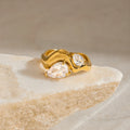 Neige White Zircon Ring