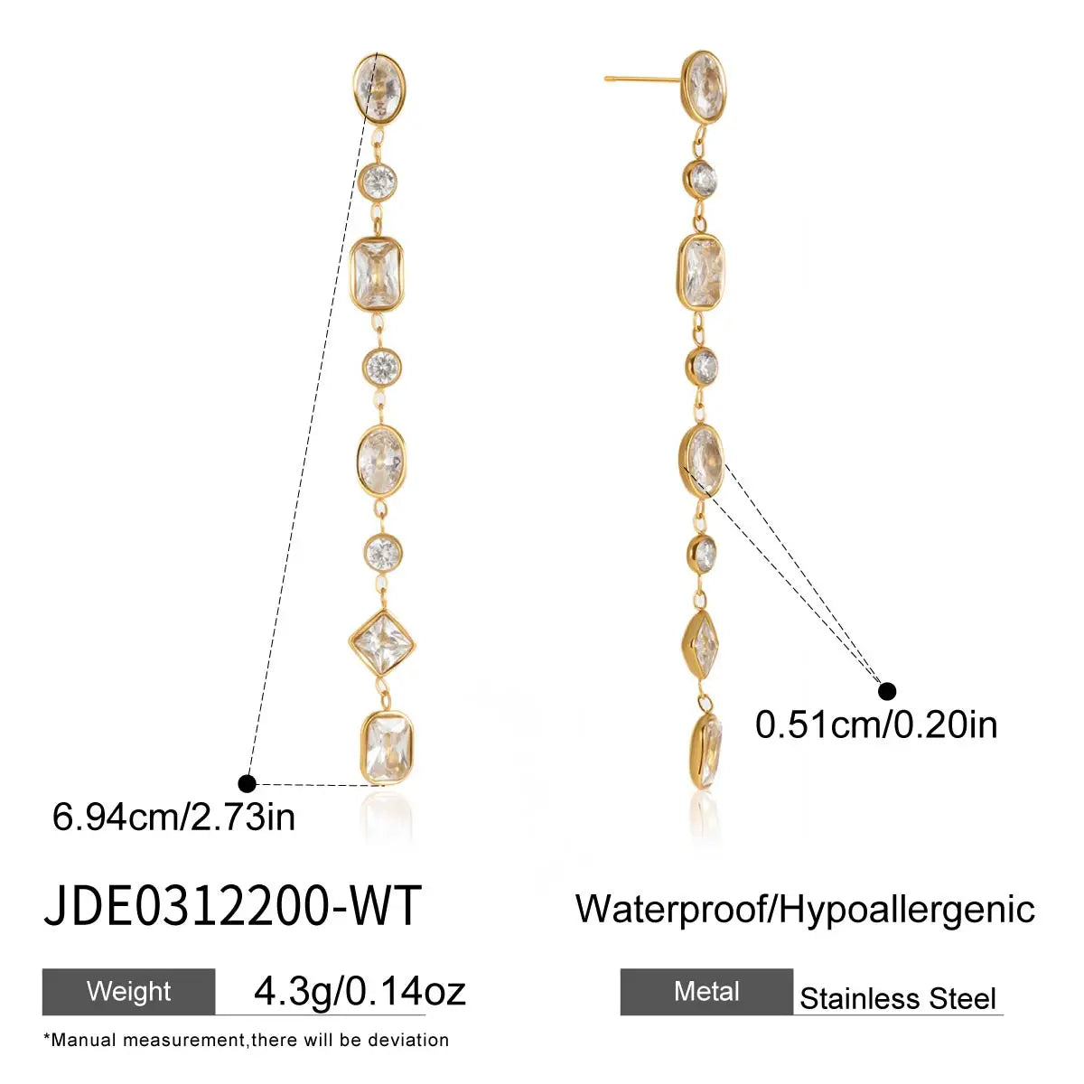 Oceane Drop Earrings - Hot Stamping