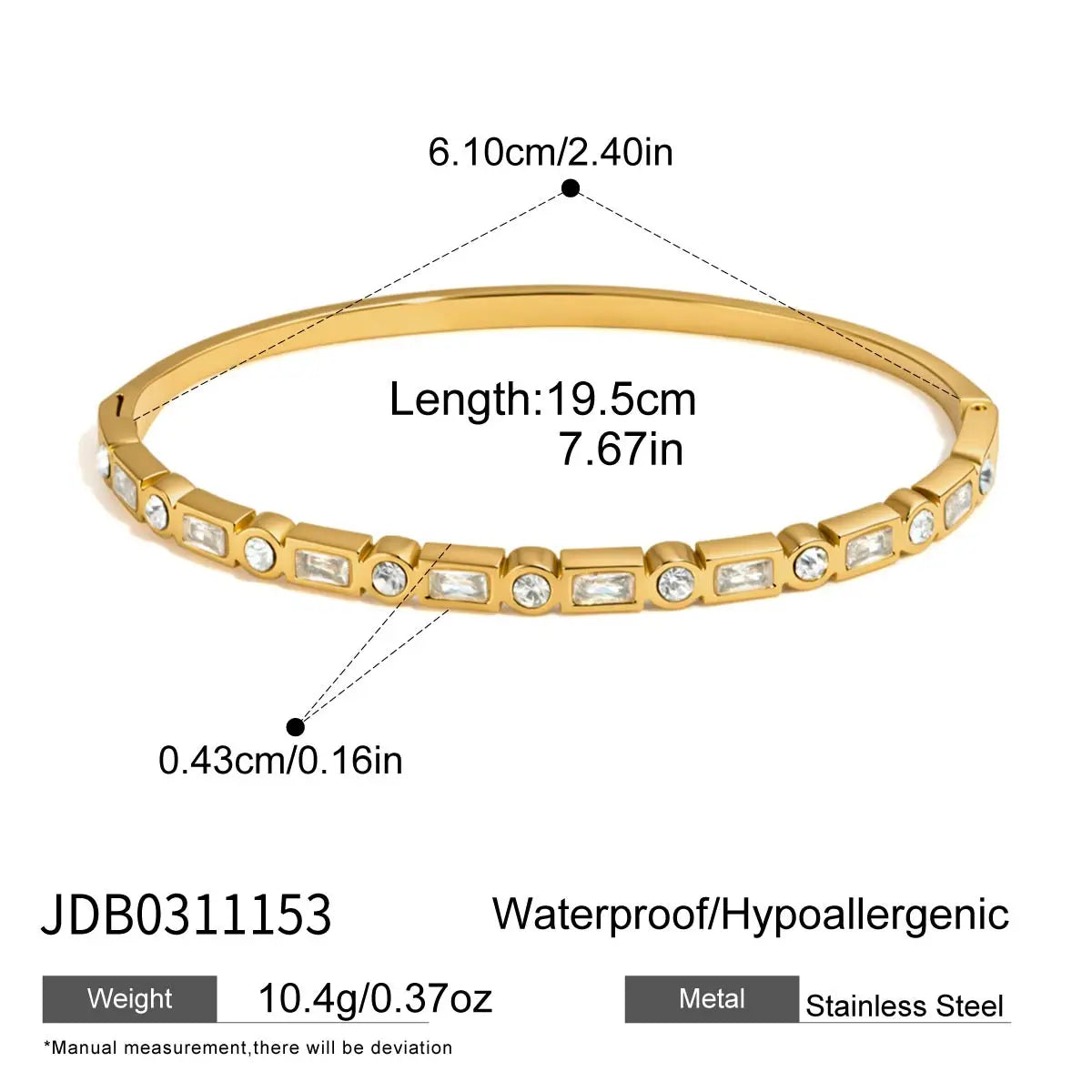Aurore Faceted Bangle