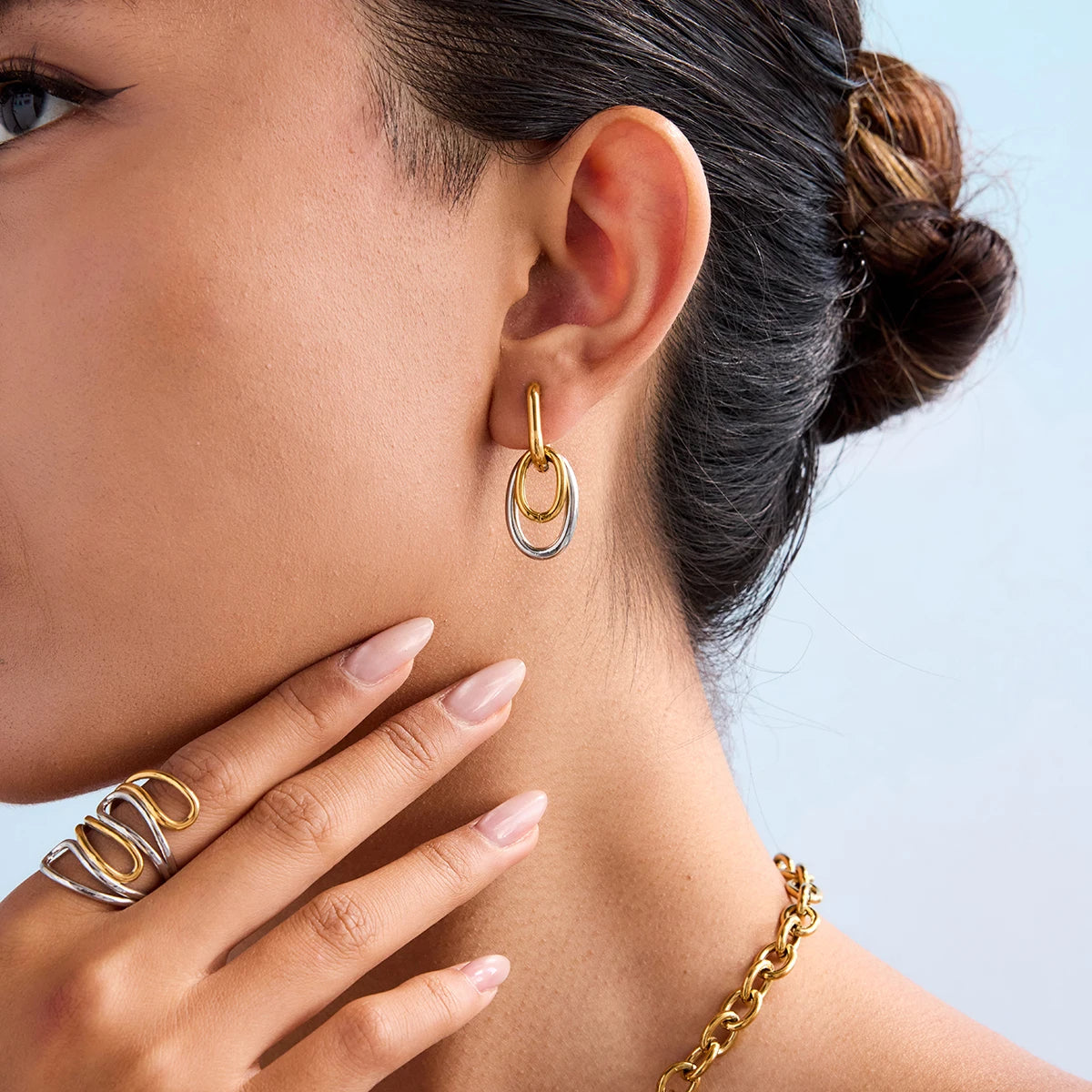 Maia Facet Earrings