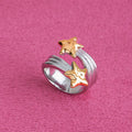 Etoile Hammered Star Ring