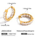 Michele Pave Clip Earrings