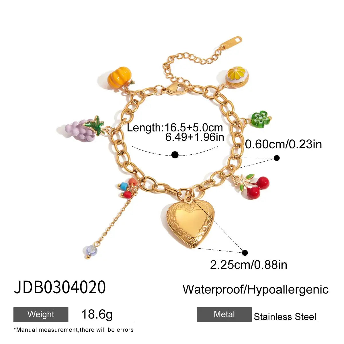 Vera Cherry Bracelet - Vermeil