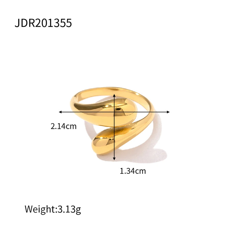 Madeleine Open Wrap Ring – Gold