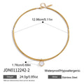 Elise Facet Necklace - Red Brown