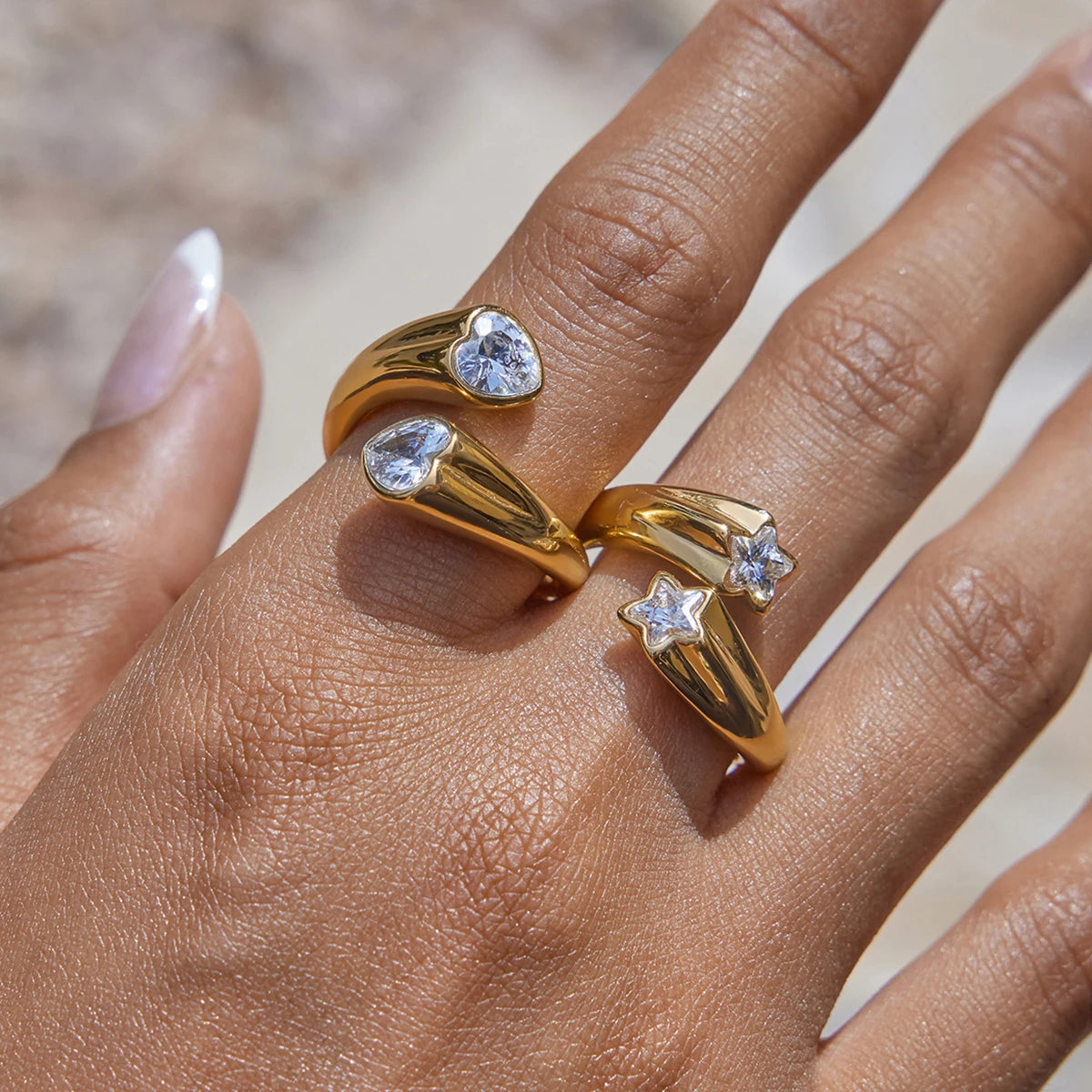 Stella Star & Heart Ring