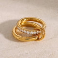 Lumiere Double-Layer Zirconia Ring