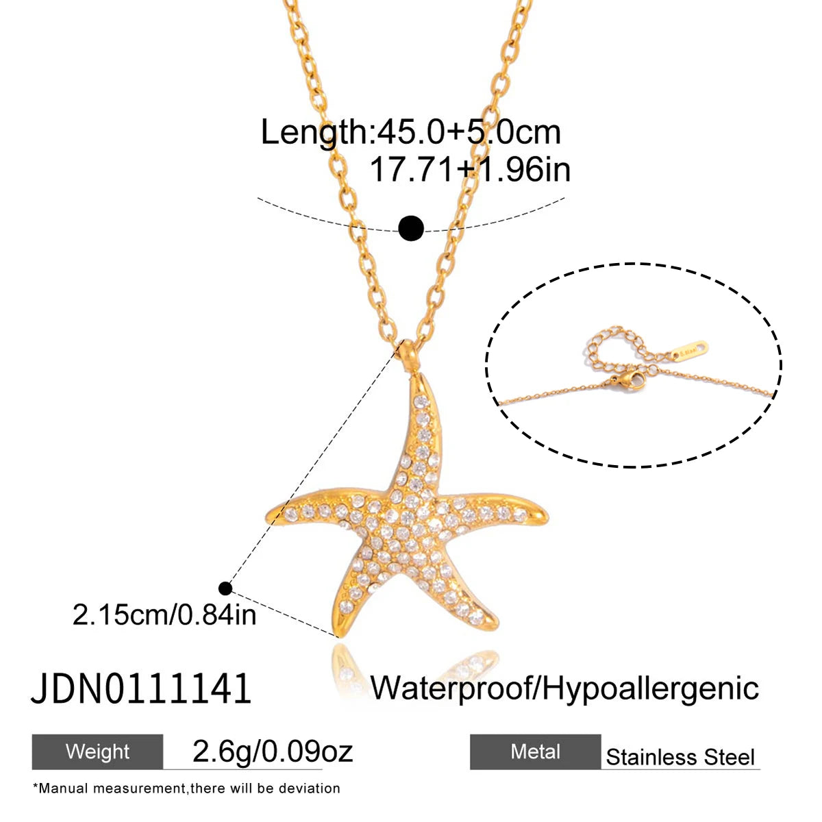 Manon Star Necklace - Silver