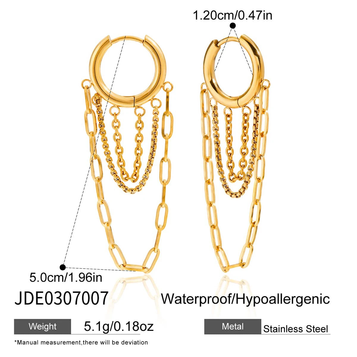 Heloise Tassel Earrings - Gold