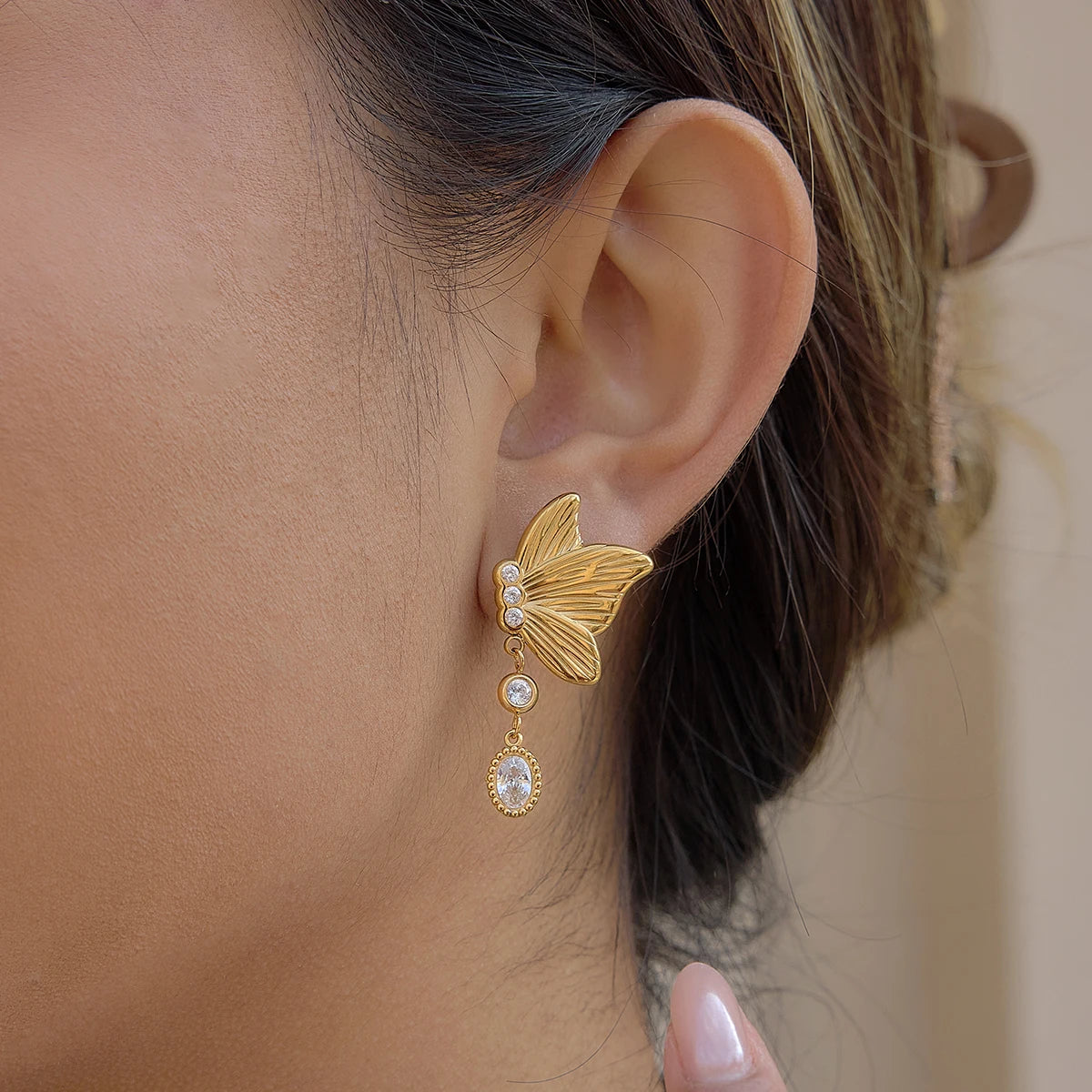 Blanche Butterfly Earrings