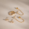 Garance Crystal Earring Trio Set gift-ready packaging – Macaje earrings
