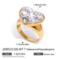 Amara Crystal Heart Ring