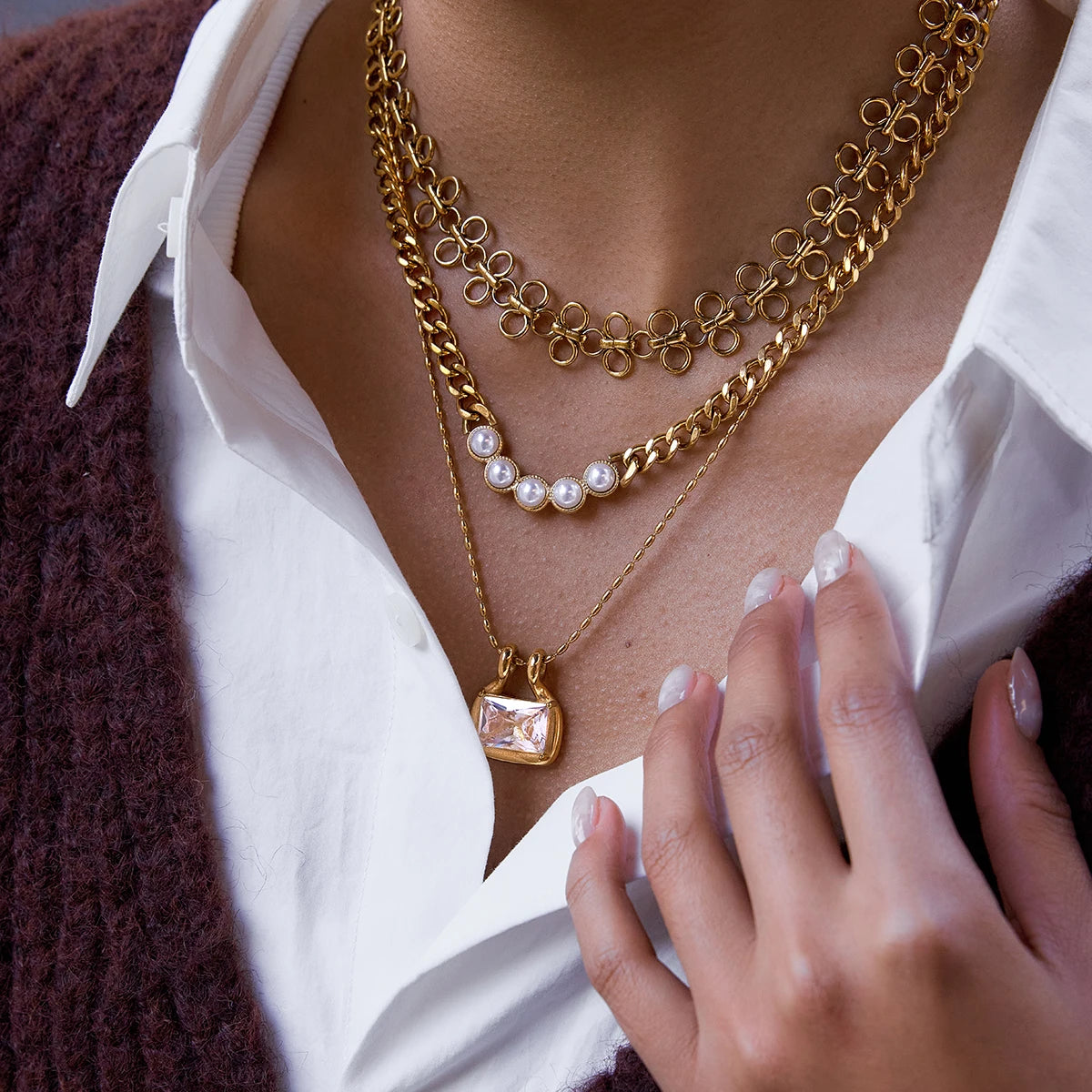 Lucie Zircon Necklace