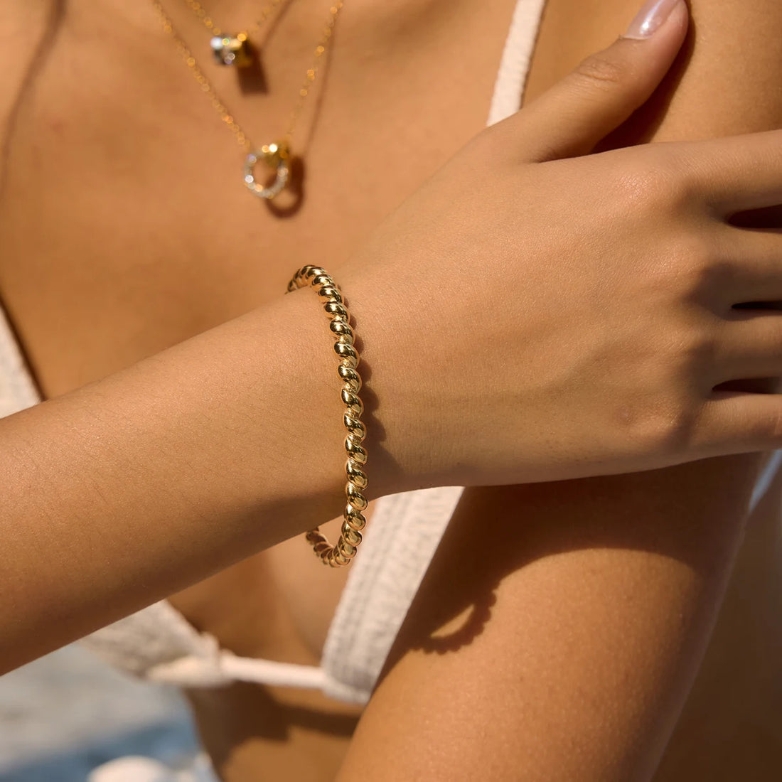 Charlotte Twisted Cuff Bangle