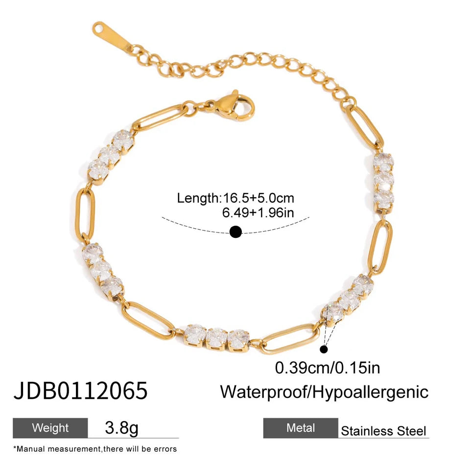 Odile Heart Chain Bracelet