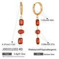 Oceane Drop Earrings - Brown