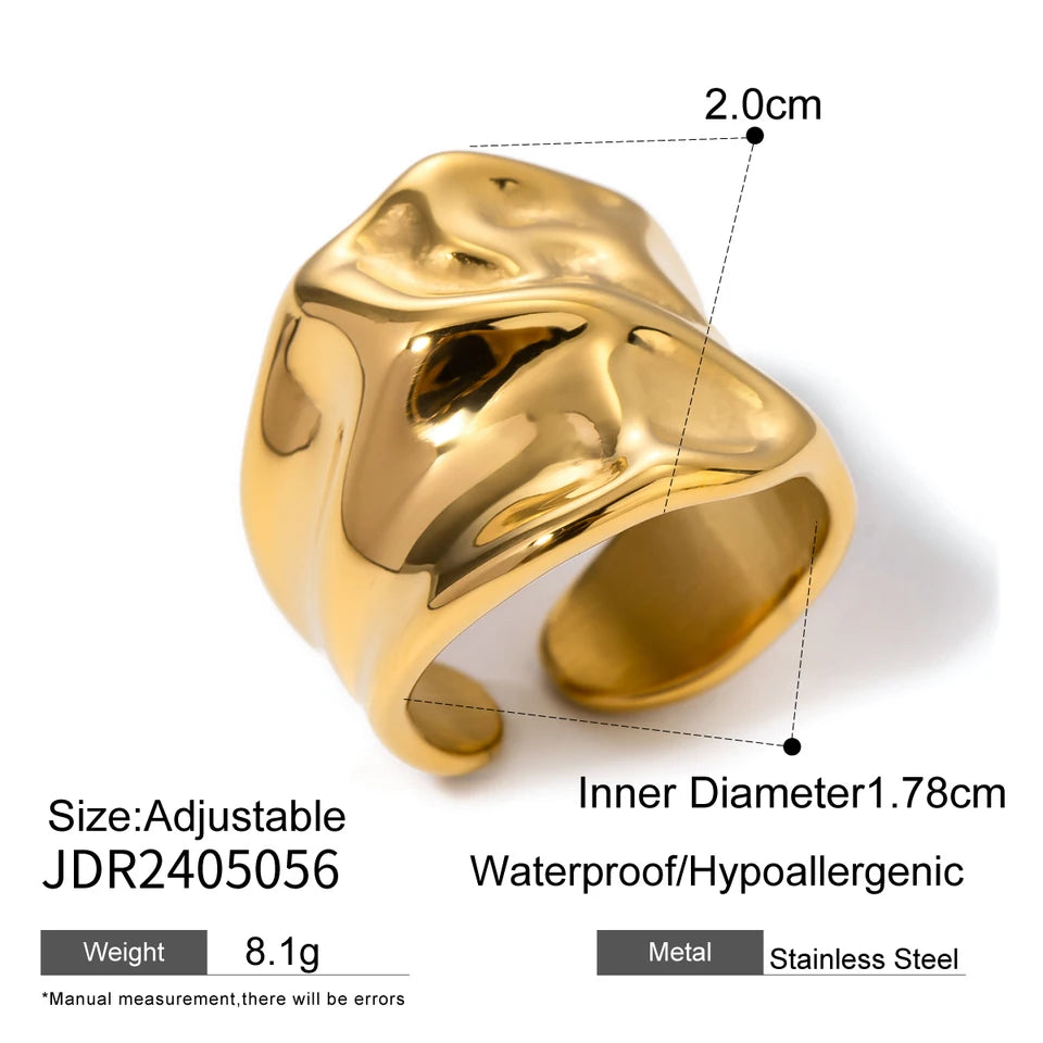 Clara Hammered Wrap Ring
