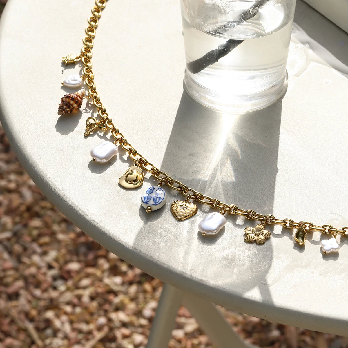 MACAJE Selene Pearl Waist Chain
