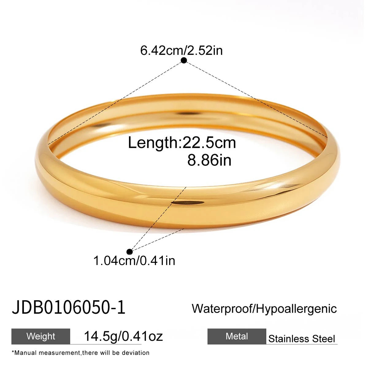 MACAJE Muse Bangle Light Yellow Gold