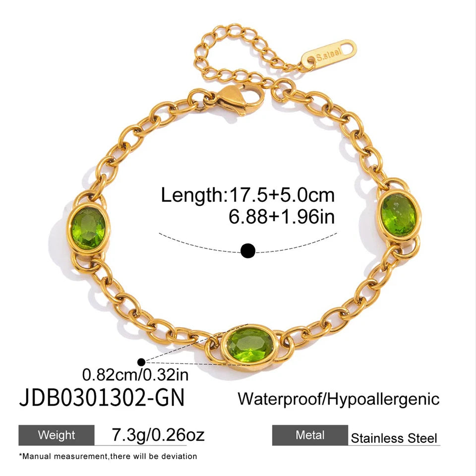 Cassandre Oval Stone Bracelet