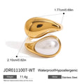 Goutte Natural Stone Ring - Red
