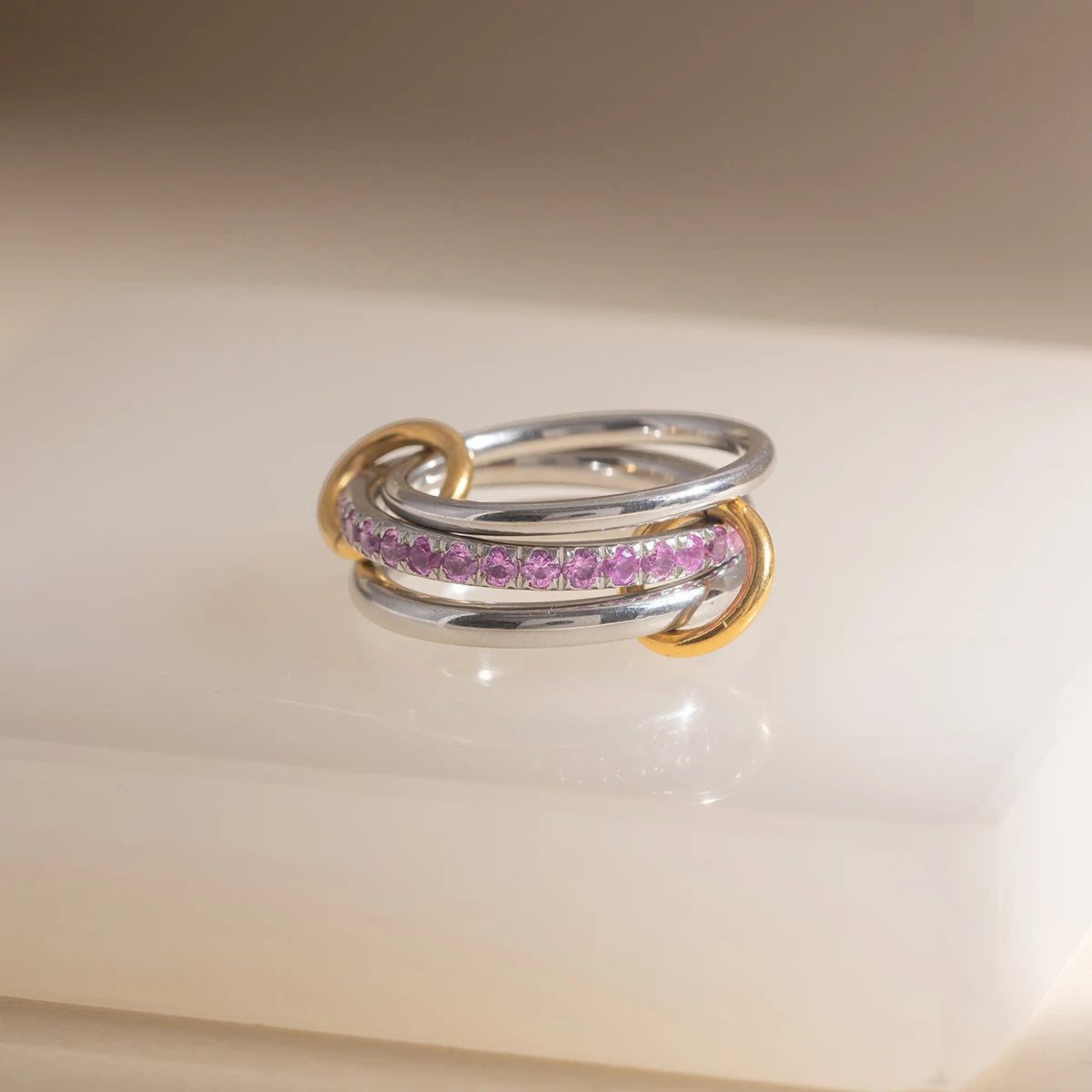 Celine Pastel Zircon Stacking Set