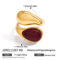 Goutte Natural Stone Ring - Green