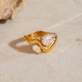 Neige White Zircon Ring