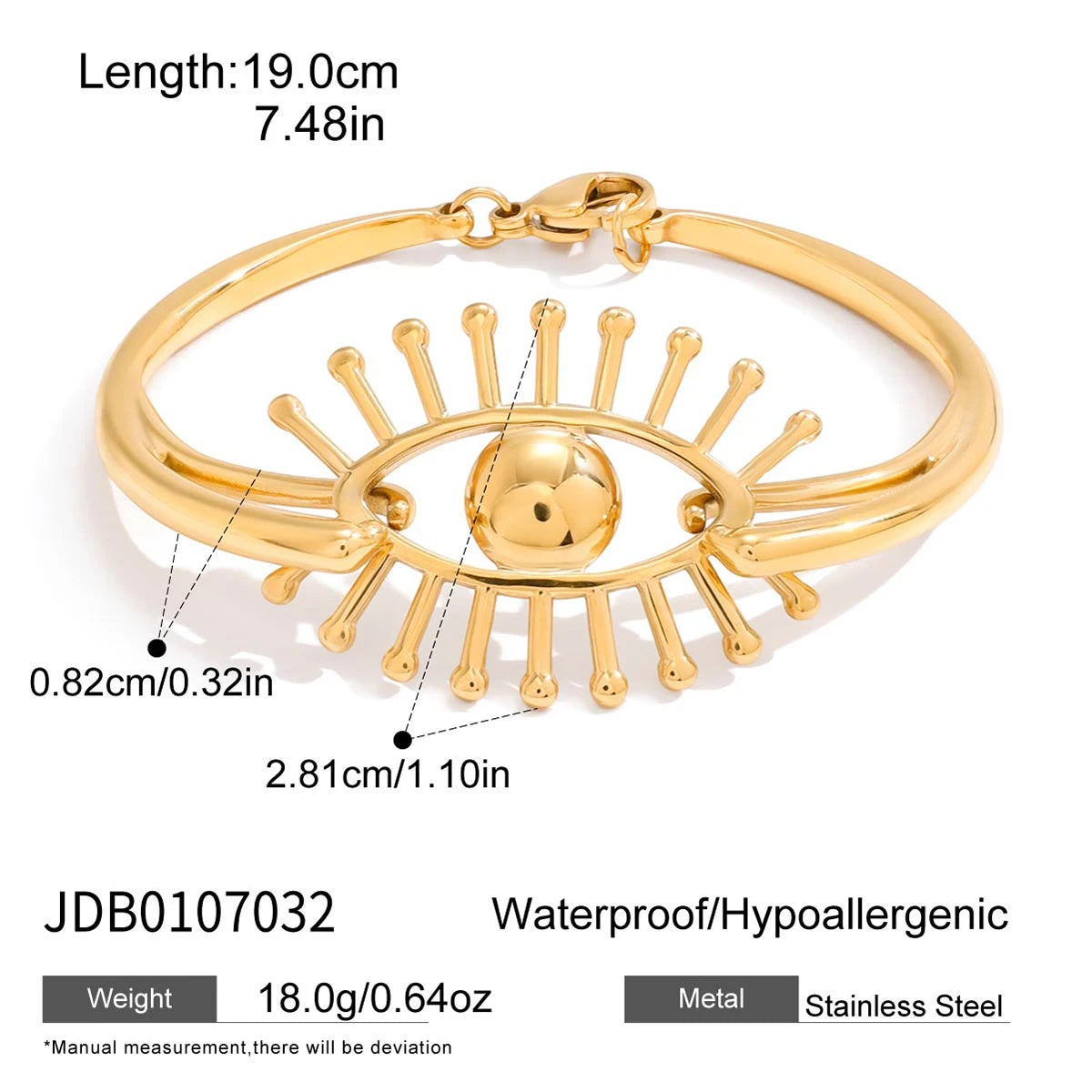MACAJE Opaline Bangle Gold