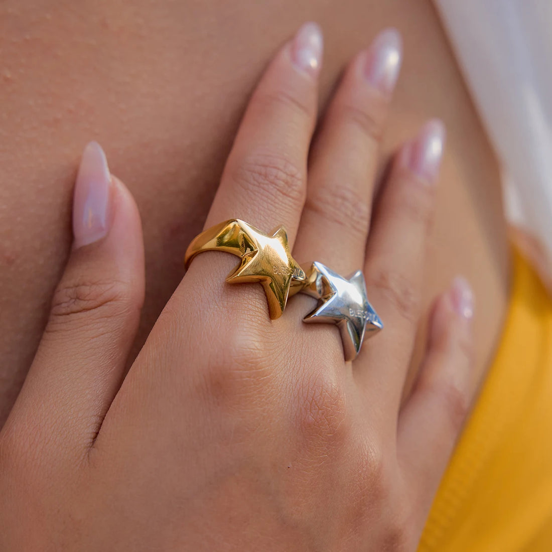 Leontine Puffed Star Ring